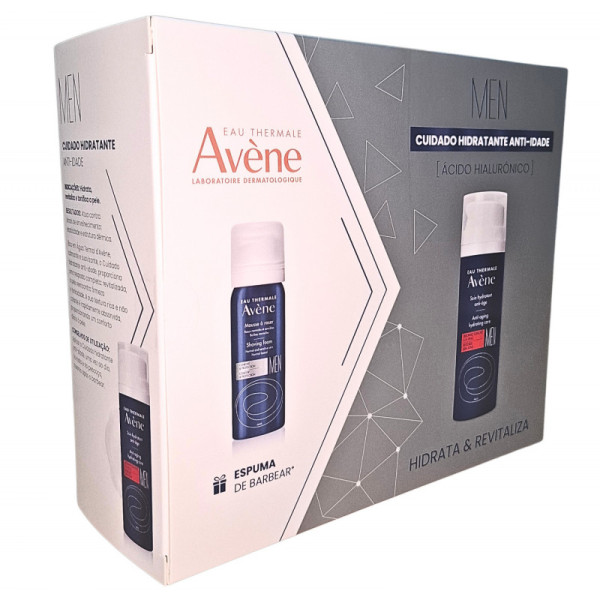 Avène Coffret Men Cuidado Hidratante Anti-Idade - Hidrata & Revitaliza